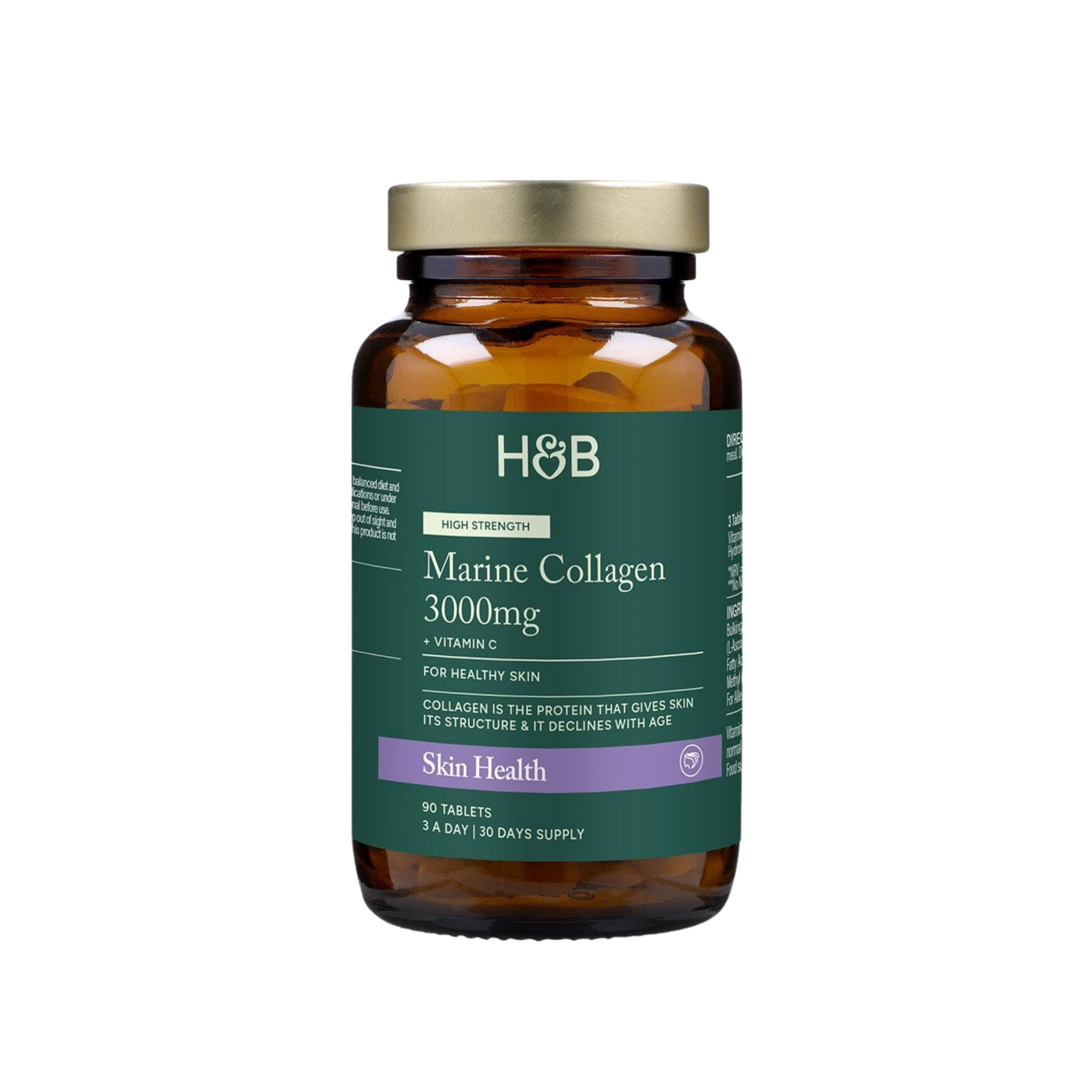 Holland & Barrett Marine Collagen with Vitamin C 120 Capsules